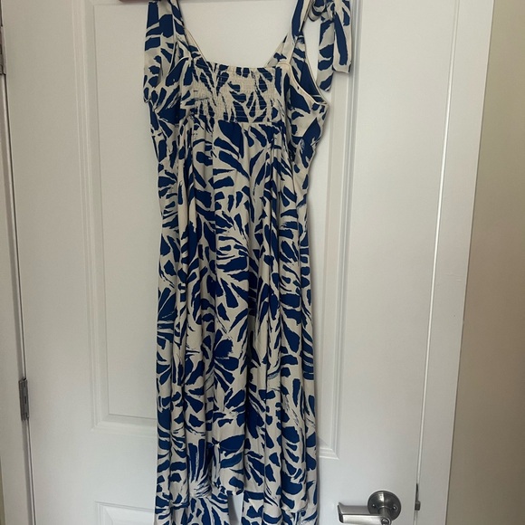 Alexis for Target Blue and White Asymmetrical Hem Dress - Picture 2 of 2